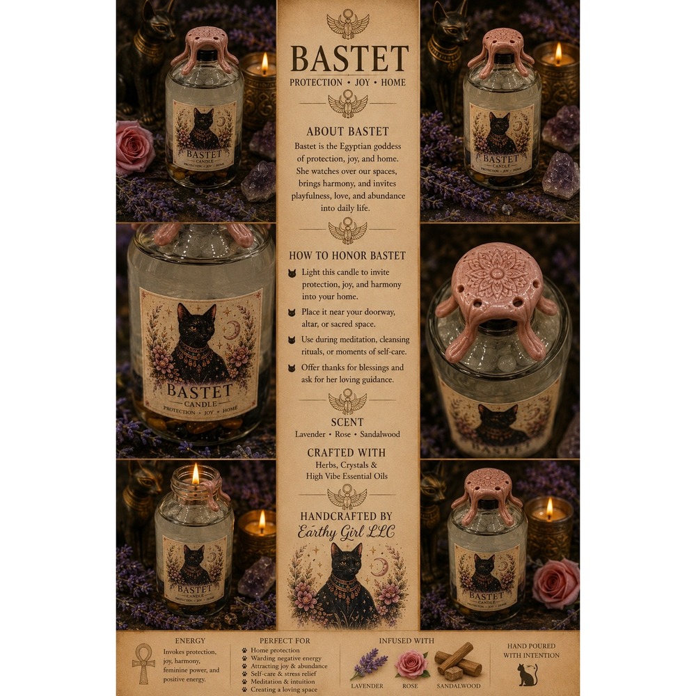 Bastet Oil Candle